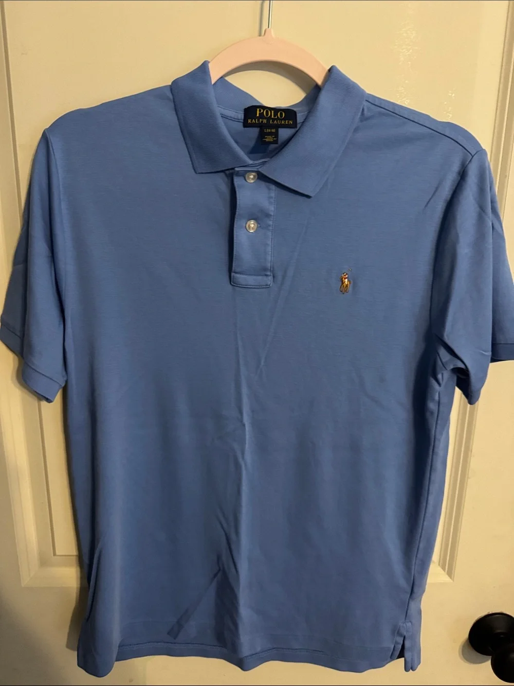 Boys Ralph Lauren Sky Blue Polo with Embroidered Pony size 14/16